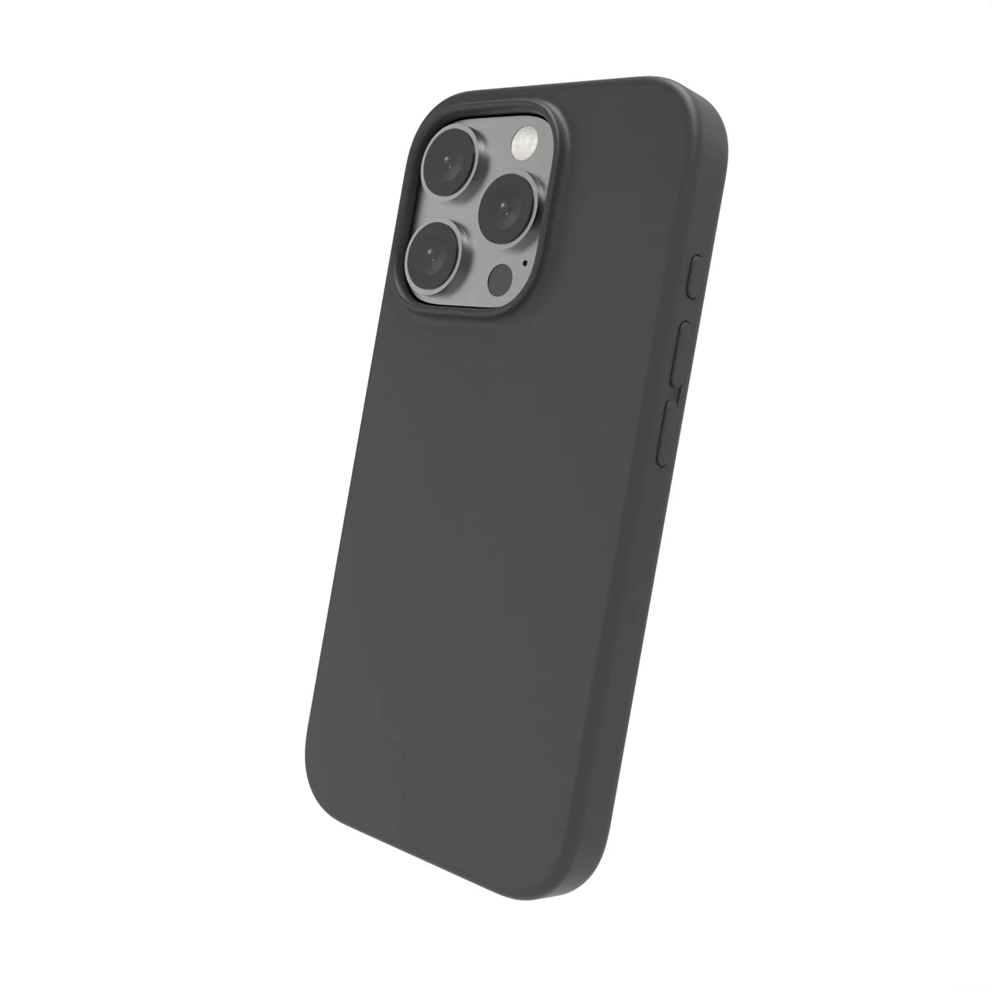 Iphone 16 Pro - Silicone Phone Case with Mag Safe Technology, Black