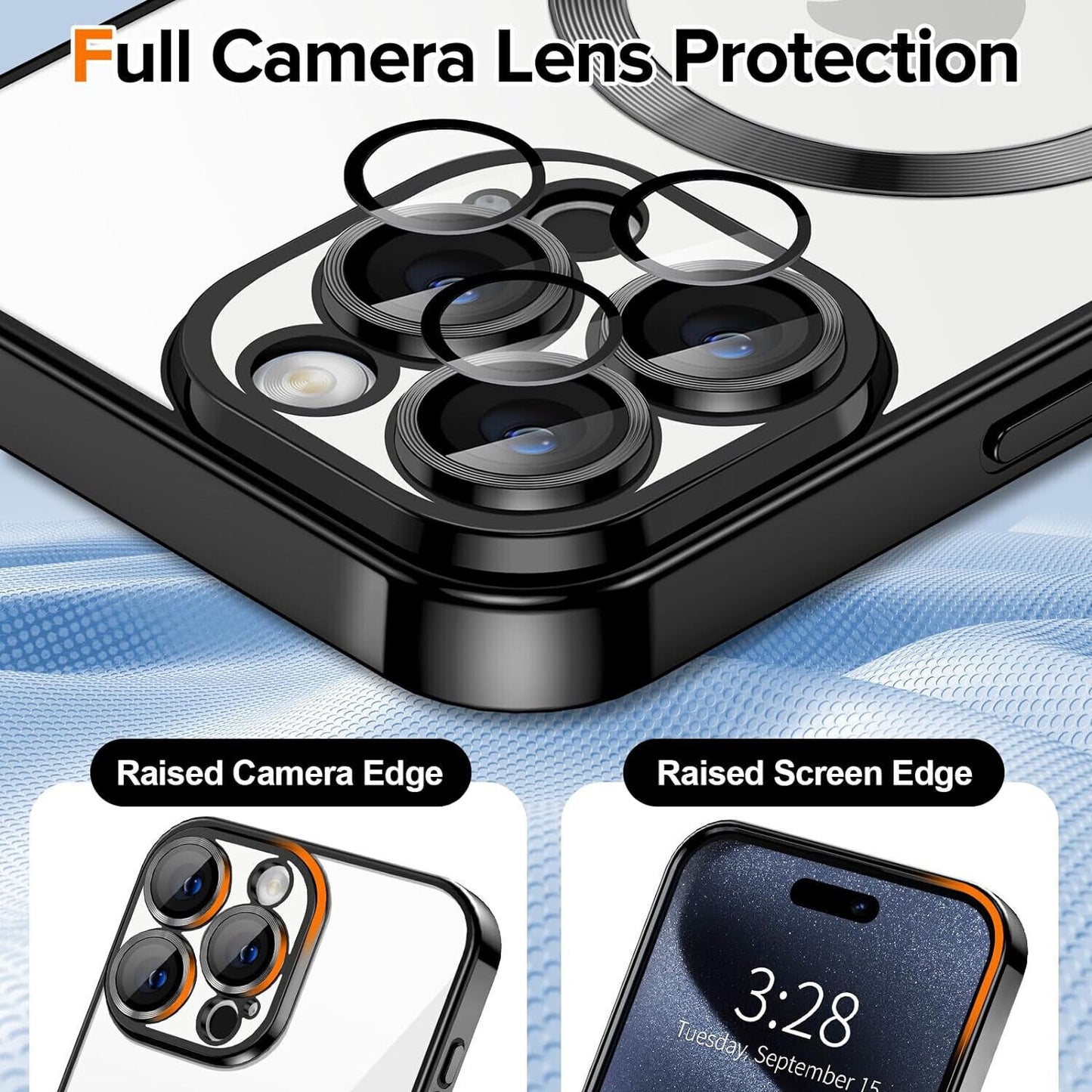 Shockproof Mag Safe Case for Iphone 17 Air 16 15 14 Pro Max 13 12 11 Camera Lens