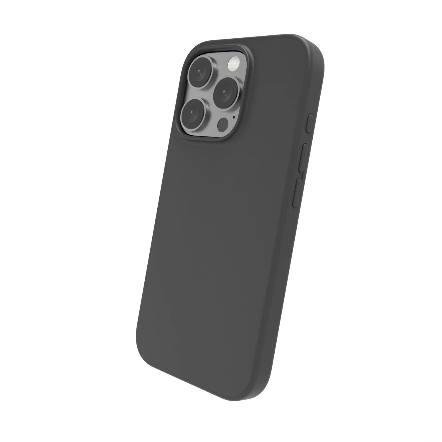 Iphone 16 Pro - Silicone Phone Case with Mag Safe Technology, Black